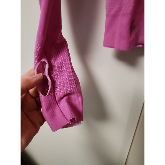 Free People Movement Pink 1/2 Zip Mock Neck  Activewear PulloverWomens XS Barbie - Picture 4 of 15